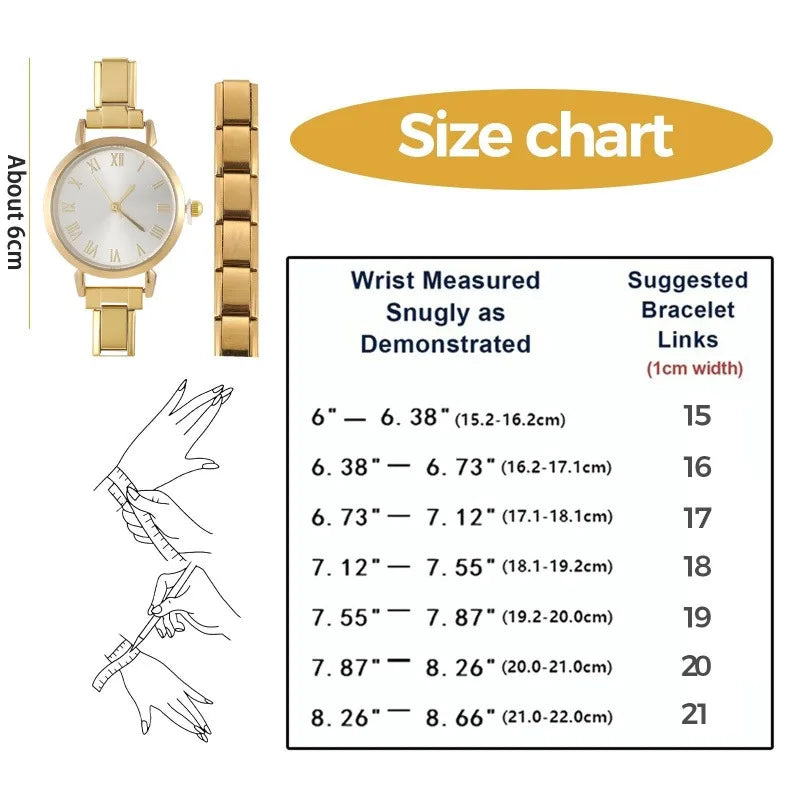 1PC High Quality Men Women's Stainless Steel Square Simple Watch 9MM Width Italian Charm Bracelet Bangle For DIY Jewelry Gifts