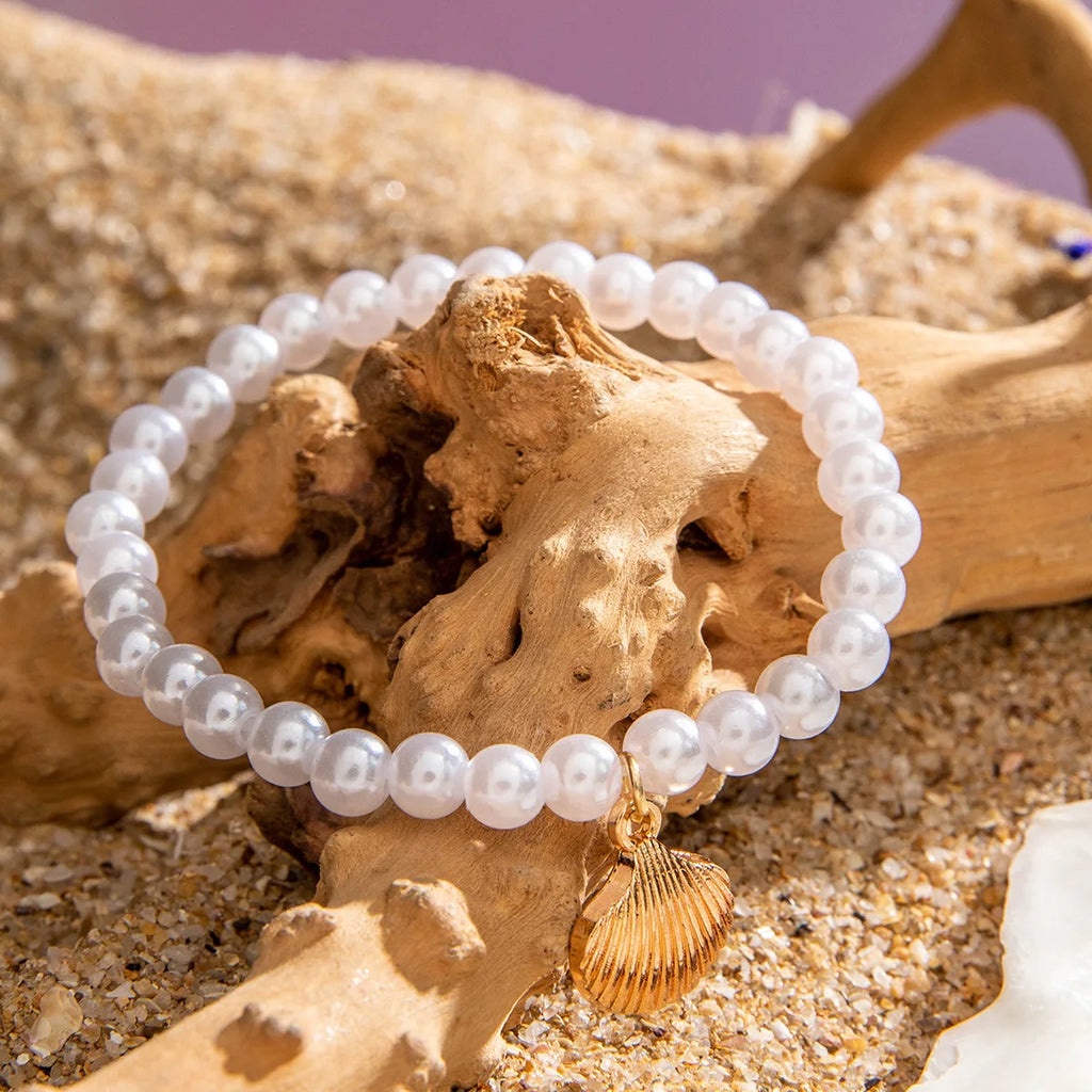 Bohemia Starfish Shell Bracelet Set for Women Men Summer Beach Fashion Evil Eye Multilayer Bracelet Jewelry Vacation Accessories