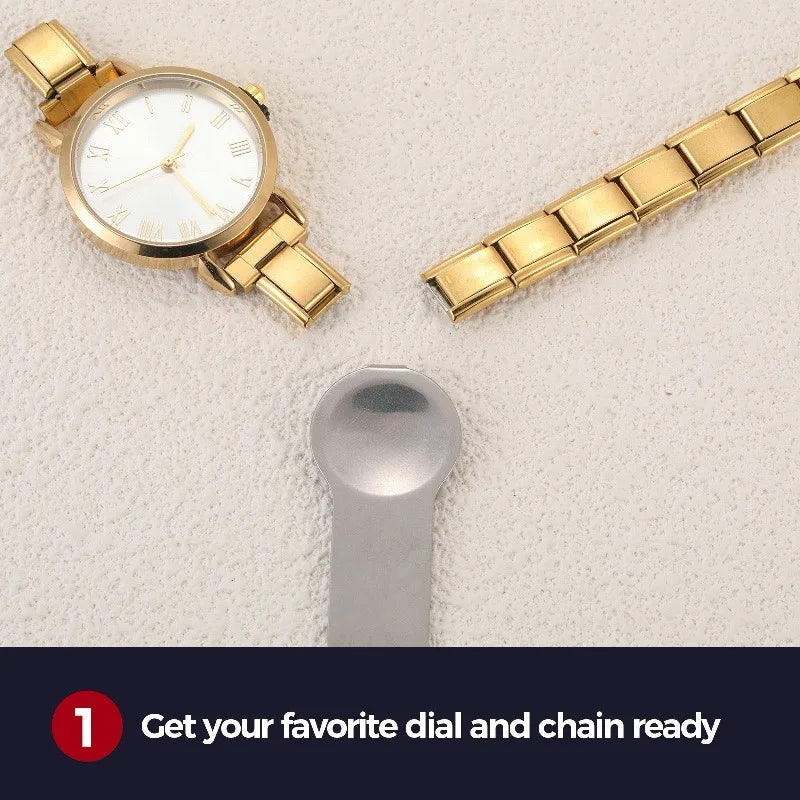 1PC High Quality Men Women's Stainless Steel Square Simple Watch 9MM Width Italian Charm Bracelet Bangle For DIY Jewelry Gifts